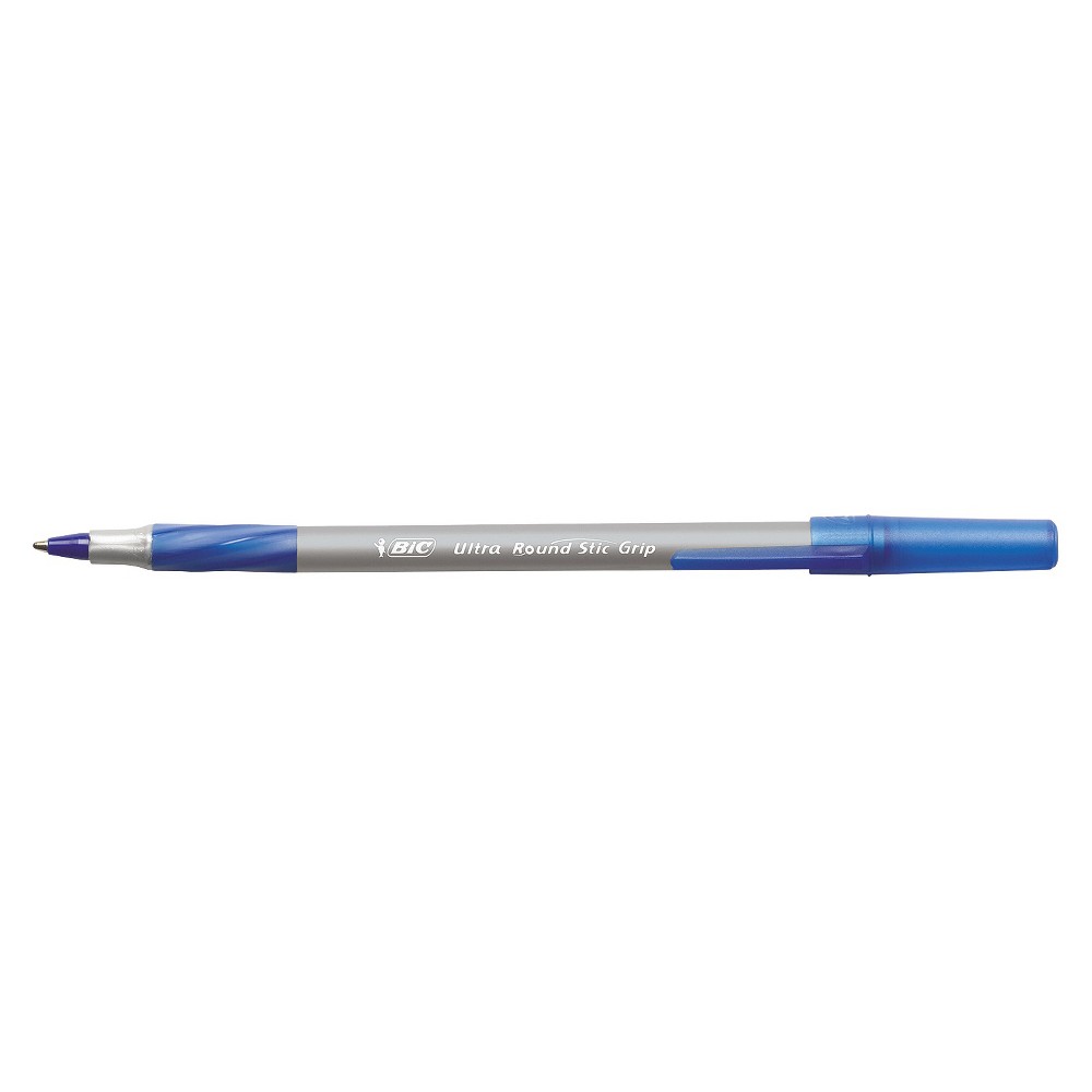 GTIN 070330137257 product image for BIC Round Stic Grip Xtra Comfort Ballpoint Pen, Blue Ink, Medium, Dozen | upcitemdb.com