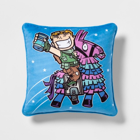 fortnite supply llama gotta get the juice throw pillow blue - fortnite llama images