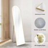Wooakway Metal Arch Full Length Mirror Freestanding Mirror Wall Mirror Decorative Mirror Black/Gold - 2 of 4