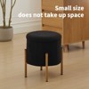 Grungis Teddy Round Storage Benches with Metal Base and Removable Lid,Upholstered Storage Ottoman,Storage Ottoman Bench for Living Room,Bedroom - 2 of 4