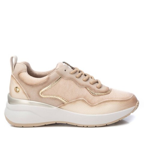 Женские кроссовки XTI Women's Lace-Up Suede Sneakers 143195 Beige 8