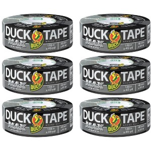 Duck Max Strength Duct Tape, Silver, 3 Rolls, 1.88 Inch x 45 Yards Each - 1 of 4