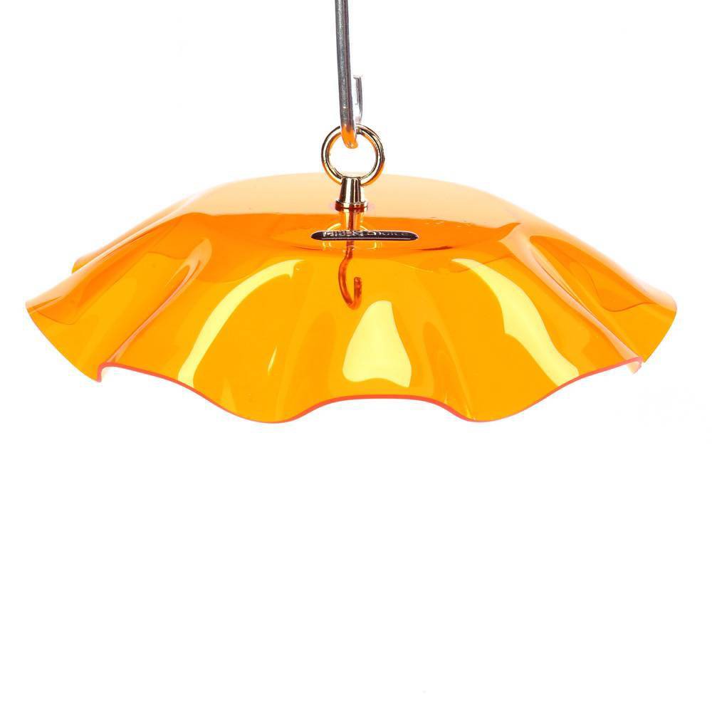 Birds Choice Weather Guard - Orange: Acrylic Weather-Resistant, No Assembly Required, Wall/Pole/Hanging Mount