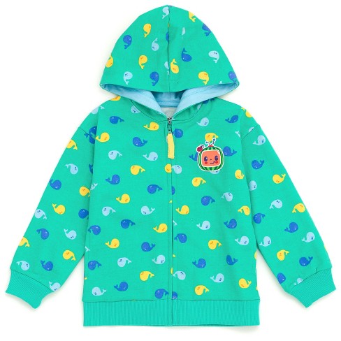 Cocomelon Fleece Zip Up Hoodie Infant To Toddler : Target