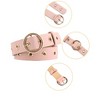 Unique Bargains Womens Leather Belt Studded Grommet with Circle Metal Buckle for Jeans Dress Pants - 2 of 4