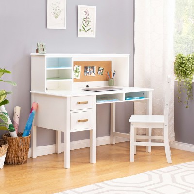 Kids' Highlands Desk With Hutch White - Hillsdale Furniture : Target