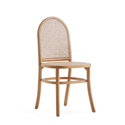 Paragon Nature Cane Sophisticated Wood and Rattan Dining Side Chair