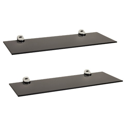 floating glass shelf brackets