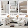 YOOCOZZ Chenille Sectional Sofa with Armrests and Movable Storage Ottoman, 7 Seats - 4 of 4