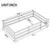 CAVINAS Kids Toddler Bed with Fence,Twin/Full Size Floor Bed,No Box Spring Needed,Montessori Bed for Bedroom - 3 of 4