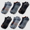 Dickies Men's 6pk Outdoor Navigator No Show Socks - Blue/Orange/Gray 6-12: Midweight Knit, Tagless Design - 2 of 4
