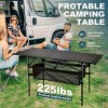 Racxily Folding Camping Table, Roll-up Ultra Compact Outdoor Portable Fold Up Lightweight beach Table, with Large Storage and Carry Bag - 4 of 4
