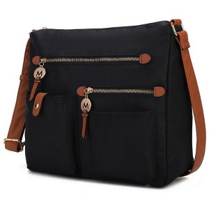 MKF Collection Serena Color-Block Nylon Women’s Shoulder Bag by Mia K - 1 of 4