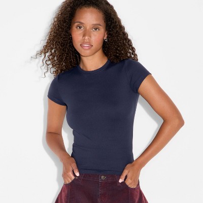 Women's Short Sleeve Crewneck ButterBliss T-Shirt - Wild Fable™