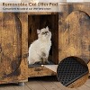 Double Cat Litter Box Enclosure, Modern Wooden Hidden Large Litter Box Cabinet Furniture with Litter Pad, Easy to Clean and Assemble, - 4 of 4