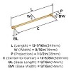 Amerock Faraday Pull for Cabinets, Drawers, and Furniture - 3 of 4