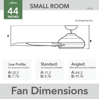 Matte Silver 44" Cassius Modern Industrial Ceiling Fan with WhisperWind Motor