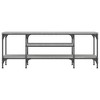 CLIHOME Iron Large TV Stands and Consoles, Metal TV Storage Cabinet 2 Open Compartments - 3 of 4