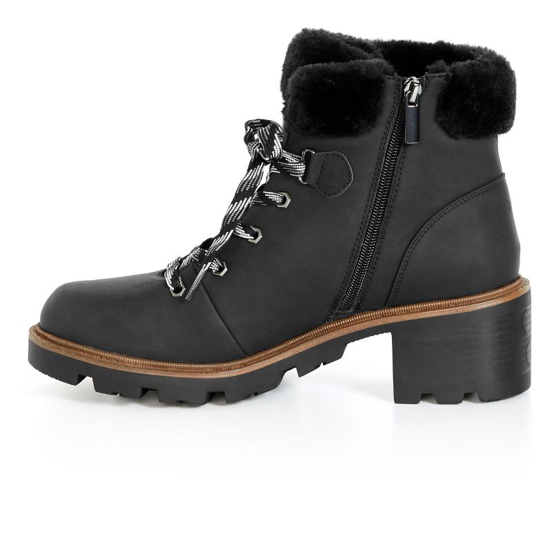 Women's WIDE FIT Bella Winter Boot - black | EVANS, 4 of 9