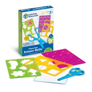Learning Resources Trace Ace Scissor Skills Set 7pc Ages 3plus: Fine Motor Skills Kit for Preschool & Kindergarten - 1 of 4