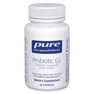 Pure Encapsulations Probiotic G.I. - Shelf Stable - for Intestinal Health & Gastrointestinal Support - with Lactobacillus & Bifidobacterium - 1 of 4