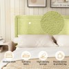 Vipbear Boucle Bed Frame,Upholstered Bed Frame With Headboard, Surface Cover Soft Cloud Bed Frame Easy Assembly, No Box Spring Required - 4 of 4