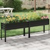 Raised Garden Bed with -Watering Reservoir - Tall Elevated Square Planter Box for Vegetables/Herbs, Heavy Duty Steel Panels & Drainage - 2 of 4