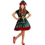 HalloweenCostumes.com Deluxe Holiday Elf Costume for Girl's