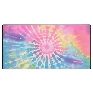 Emanuela Carratoni Boho Rainbow Tie Dye Desk Mat -Deny Designs - 1 of 4