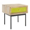 Bahiti 1 Drawer Nighstand - NST9008 - Natural/Black - Safavieh - 3 of 4