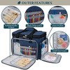 PAVILIA Knitting Bag Yarn Storage Tote, Large Crochet Organizer Holder for Crocheting Knitter Project Accessories Supplies Set Gifts - 3 of 4