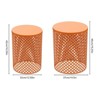 YIYIBYUS Outdoor Side Table, 2 Pcs Metal Accent Table, Modern End Table - 4 of 4