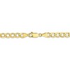 Black Bow Jewelry 5.25mm, 10k Yellow Gold Hollow Curb Link Chain Necklace - 4 of 4