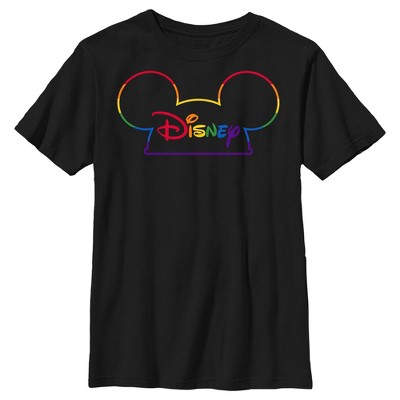Boy's Disney Rainbow Pride Ears T-Shirt