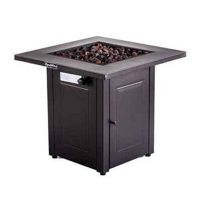 Square Fire Table Mocha 28" - Legacy Heating