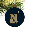US Naval Academy Primary Logo Wood Christmas Tree Holiday Ornament - 4 of 4