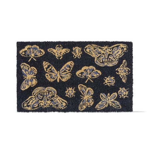 Butterfly Coir Plush Doormat