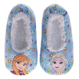 Disney Girls Sock Slippers – Frozen, Minnie Mouse & Princess Cozy Plush Ballet House Shoes (Toddler) - 1 of 4