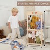 ZICOTO Wooden Stuffed Animal Storage for Kids – Large Toy Organizer for Playroom or Nursery – Easy to Assemble Zoo Keeps Plush Toys Neat and Ready - 3 of 4