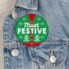 Big Dot of Happiness Ugly Sweater - 3 inch Holiday and Christmas Party Badge - Pinback Buttons - Set of 8 - 3 of 4