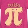Girls' - Instant Message - Cutie Pi Fitted Short Sleeve Graphic T-Shirt - 2 of 4
