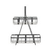 Farmhouse Iron Storage Basket Gray - Olivia & May: Decorative Metal Bin for Blanket Storage, Novelty Shape, 22.85" Height - 4 of 4