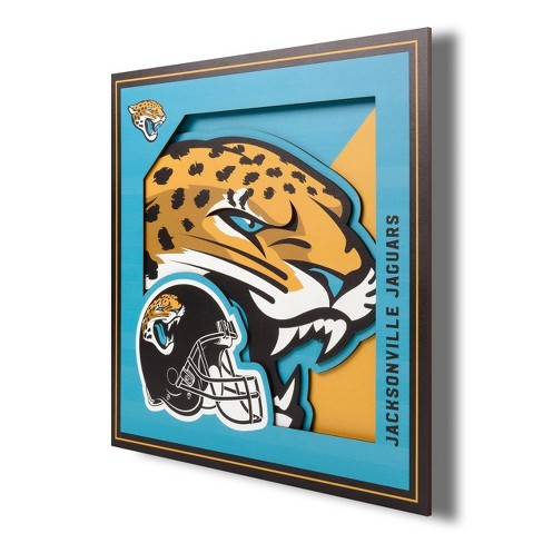 NFL Jacksonville Jaguars 3D Logo Series Wall Art - 12'x12'