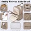 Itopfox Stylish Baby Diaper Backpack with Changing Pad, Waterproof Travel Bag, Stroller Straps, Insulated Pockets, Khaki - 3 of 4