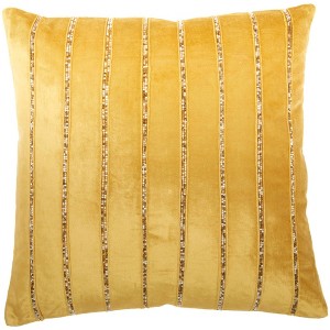 Sofia Beaded Striped Throw Pillow - Mina Victory - 1 of 4