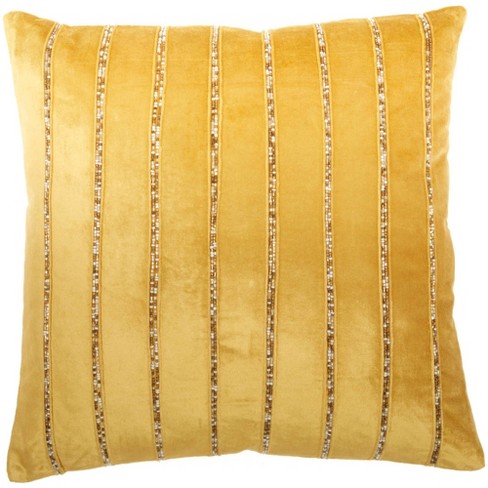 Sofia Beaded Striped Throw Pillow - Mina Victory - image 1 of 4