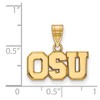 Black Bow Jewelry 10k Yellow Gold Ohio State Buckeyes NCAA Medium Pendant - 2 of 3