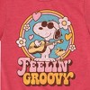 Boys' - Peanuts - Feelin Groovy Snoopy And Woodstock Short Sleeve Graphic T-Shirt - 2 of 4