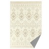 Boho Chic 6x9 ft Area Rug - Soft Non-Slip Carpet for Home Decor, Machine Washable, Bedroom or Living Room, Sand Beige - 2 of 4