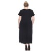 Plus Size Short Sleeves Maxi Dress - White Mark - 4 of 4